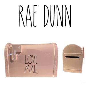 Rae Dunn Love Mail Valentines Ceramic Pink Mail Box Anniversary Soulmate